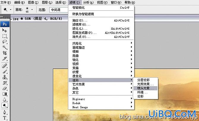 ps为古都图片添加神秘特效的教程