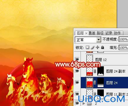 ps设计马年新年贺卡教程