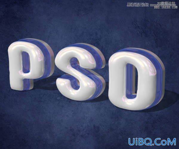 ps做3D塑料文字教程