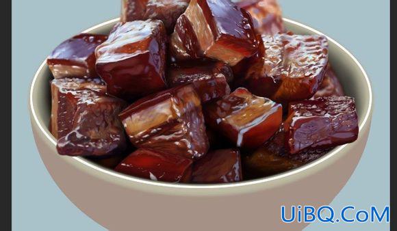 ps cc鼠绘红烧肉教程