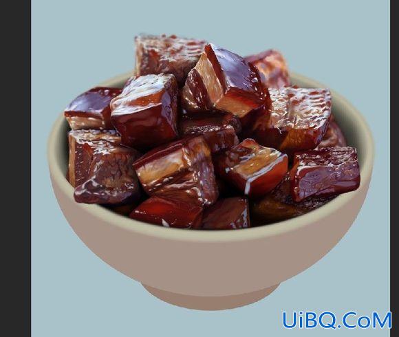 ps cc鼠绘红烧肉教程
