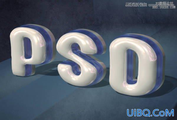 ps做3D塑料文字教程