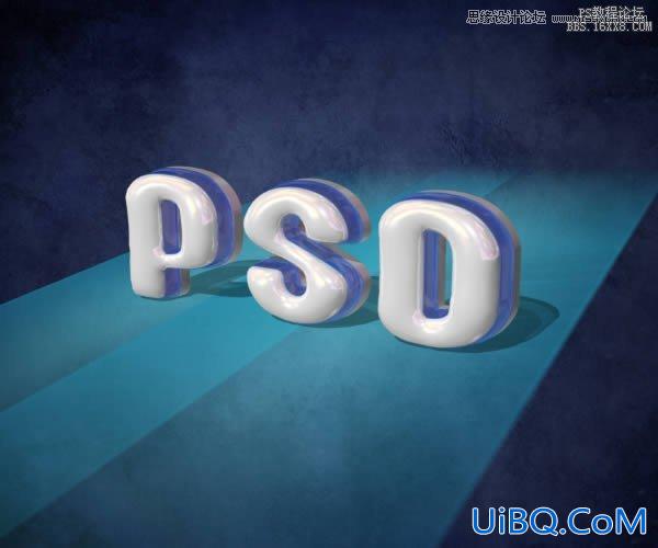 ps做3D塑料文字教程