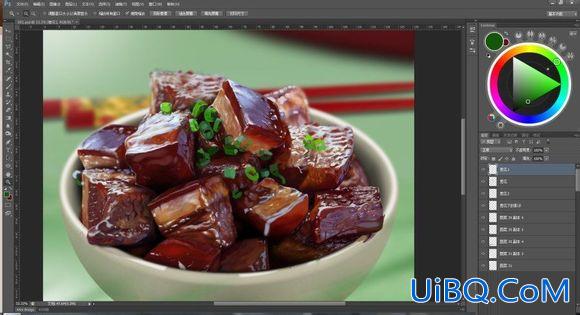 ps cc鼠绘红烧肉教程