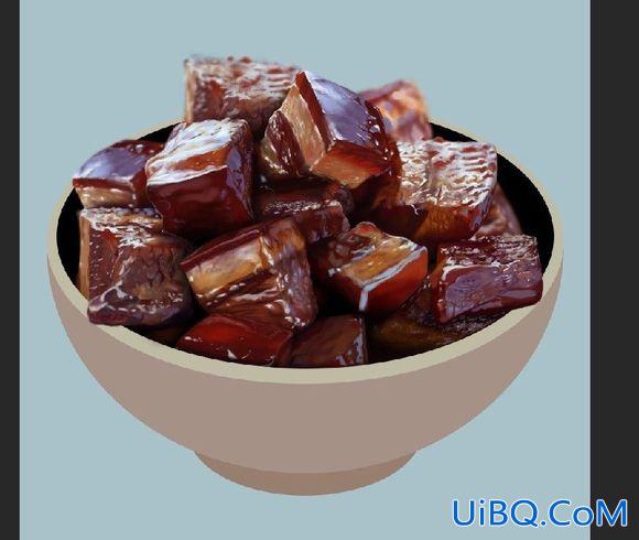 ps cc鼠绘红烧肉教程