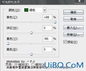 使用ps为情侣片调出清爽绿色调