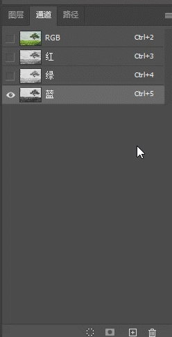 Photoshop快速抠图：利用通道抠出草原上的树木,抠出繁琐的树木枝叶。