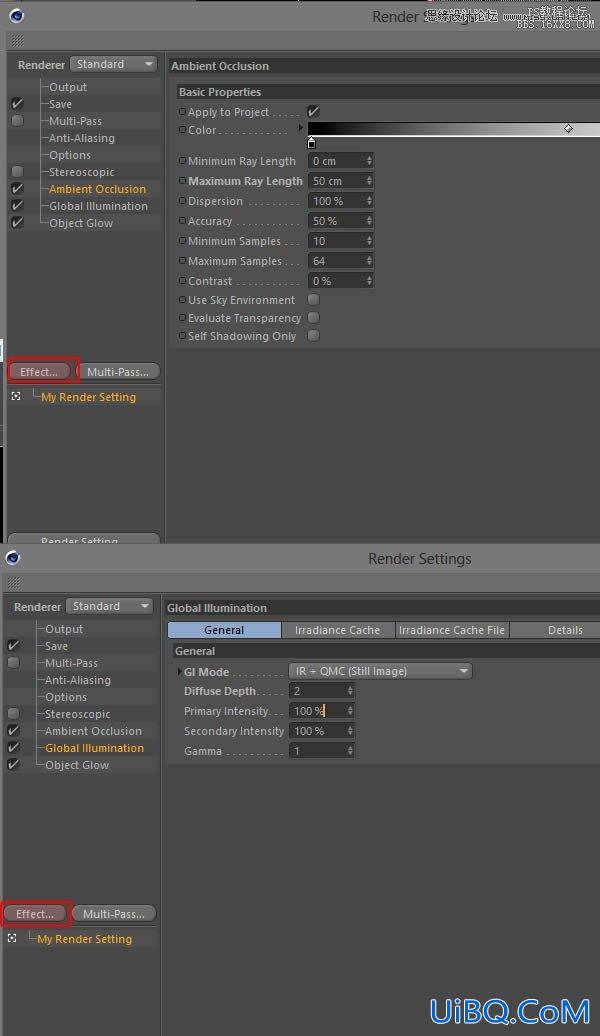 ps结合C4D制作三维立体艺术字
