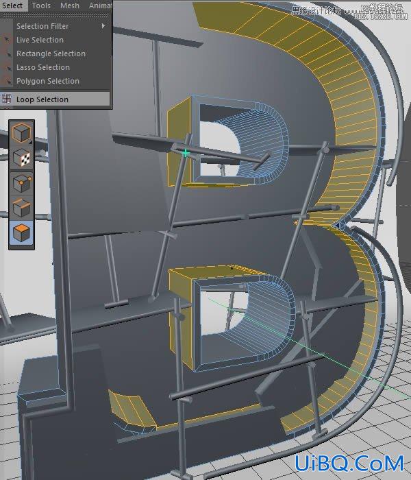 ps结合C4D制作三维立体艺术字