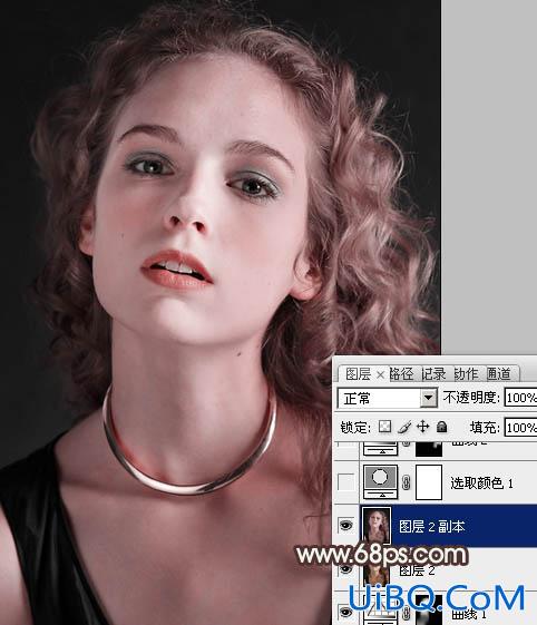 ps调出室内人像通透的淡黄色肤色