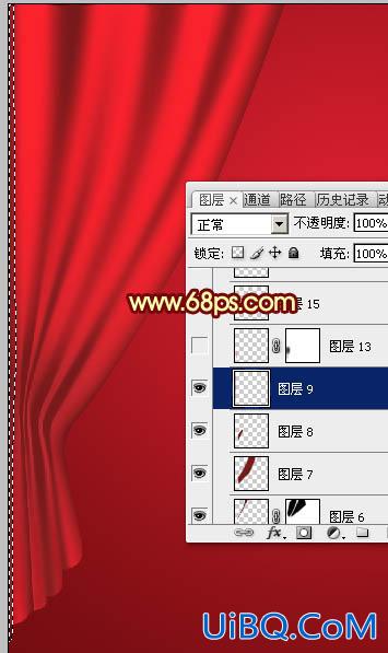 ps鼠绘帷幕场景教程