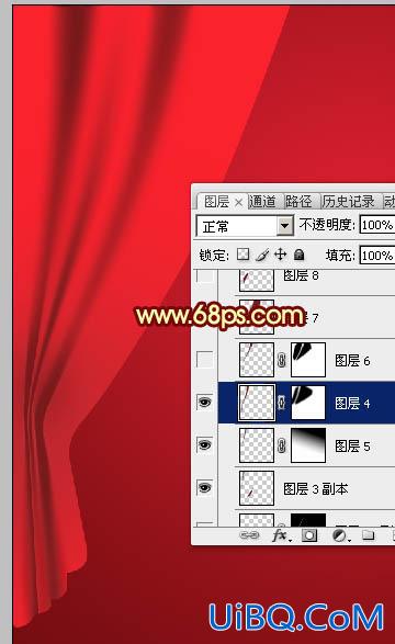 ps鼠绘帷幕场景教程