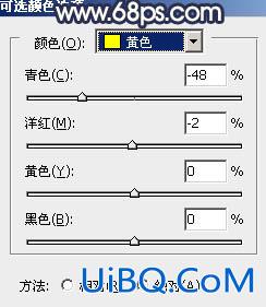 ps打造暗调青蓝色树林MM图片