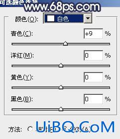 ps打造暗调青蓝色树林MM图片