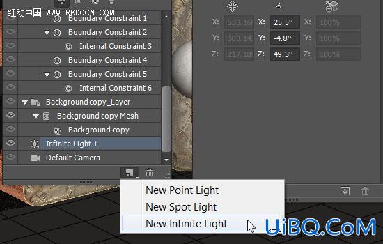 利用ps cc的3D工具设计金属立体字