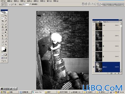 ps调出颓废单色黄调中性色效果