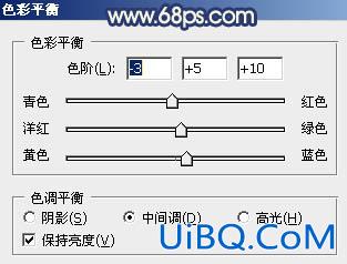 ps给池塘边的人物图片加上梦幻的蓝黄色
