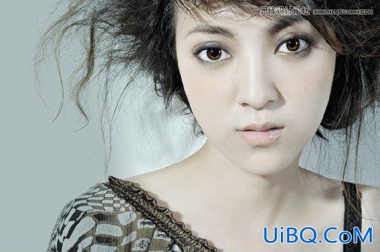 ps调出美女后期淡淡的蓝色调
