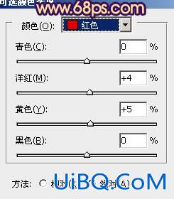 ps给树林人物图片加上灿烂的青黄阳光色