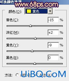 ps给树林人物图片加上灿烂的青黄阳光色