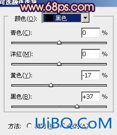 ps给树林人物图片加上灿烂的青黄阳光色