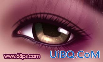 ps打造极具魅力的紫色水晶彩妆眼睛