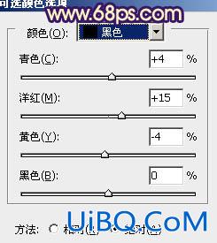 ps给外景模特图片加上淡淡的蓝黄色