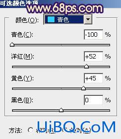 ps给外景模特图片加上淡淡的蓝黄色