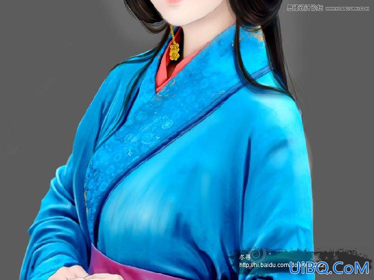 ps转手绘之古典衣服