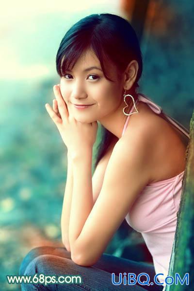 ps调出非主流柔美的青红色