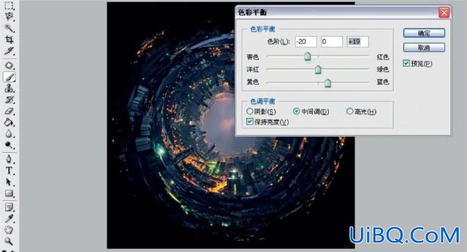 ps滤镜打造璀璨的星球夜空图