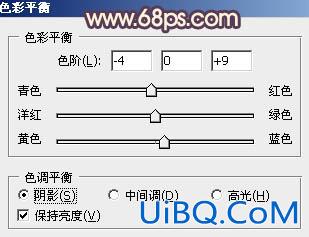 ps打造古典紫褐色荒原婚片