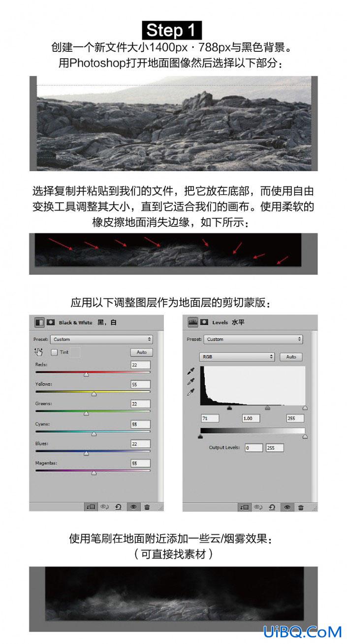 海报制作，用PS制作具有冲击力的月球人脸海报