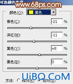 ps调出草地MM图片柔美的红褐色