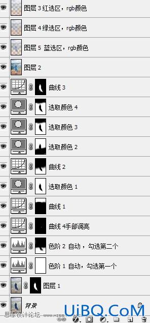 ps调出海边人像欧美海报效果调色教程