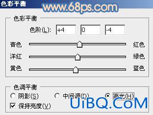 ps调出外景MM图片朦胧的淡蓝色