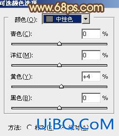 ps调出树林MM图片梦幻的橙褐色