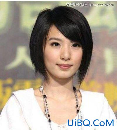 用ps把短发p成长发
