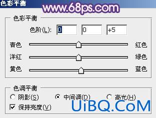 ps打造经典红蓝色外景人物图片