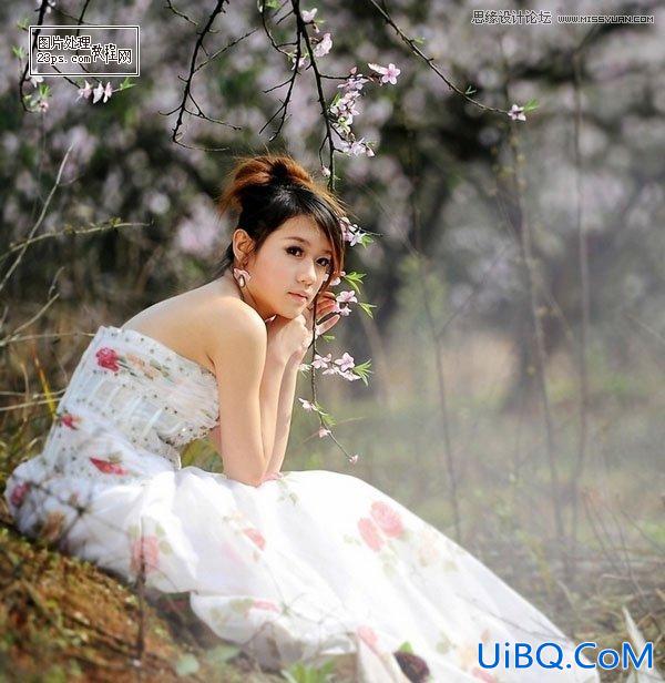 ps调出美女婚片柔美的清新色调