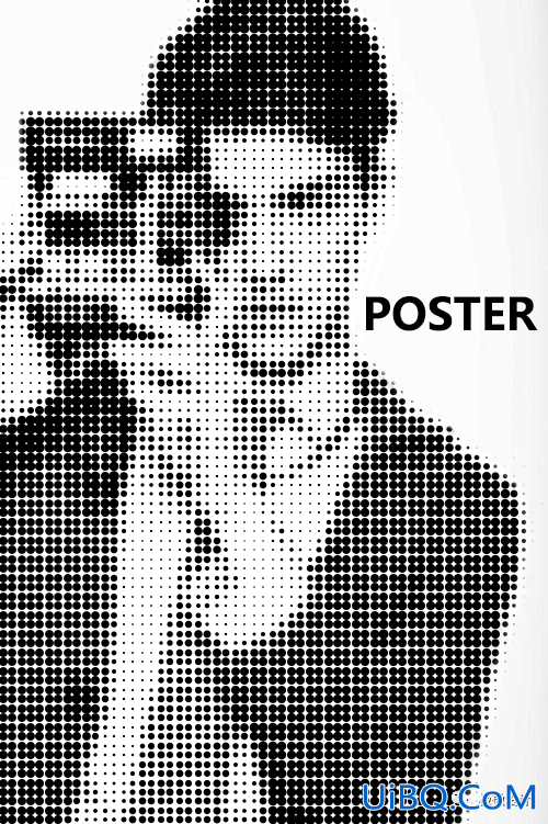 海报制作，通过ps给人物制作创意十足的波点风格海报照片