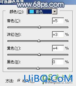 PS给可爱迷人的小女人黑丝性感图片调出唯美的中性蓝色效