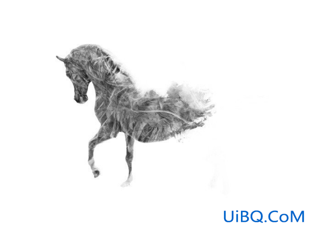 Photoshop插画制作教程：设计一幅艺术马插画图片,艺术的马匹造型插画。