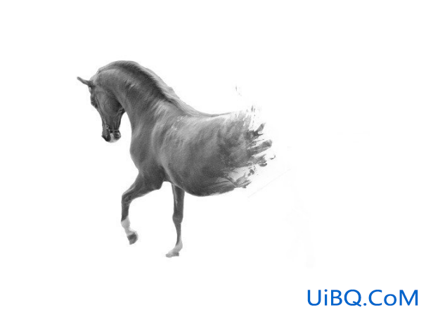 Photoshop插画制作教程：设计一幅艺术马插画图片,艺术的马匹造型插画。