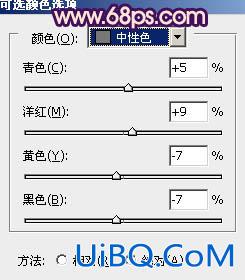 ps给海滩上的MM图片加上淡紫霞光色