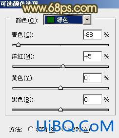 ps非主流经典暗调青黄色