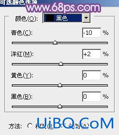 ps非主流蓝紫色粉调效果