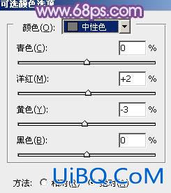 ps非主流蓝紫色粉调效果