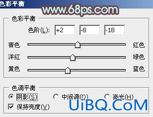 ps给树林人物图片加上强对比的青褐色