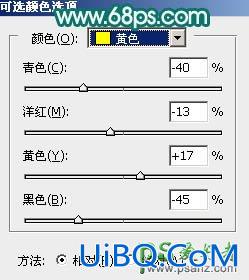 ps美女照片后期调色：给绿树下的清纯女孩儿调出唯美的橙黄色